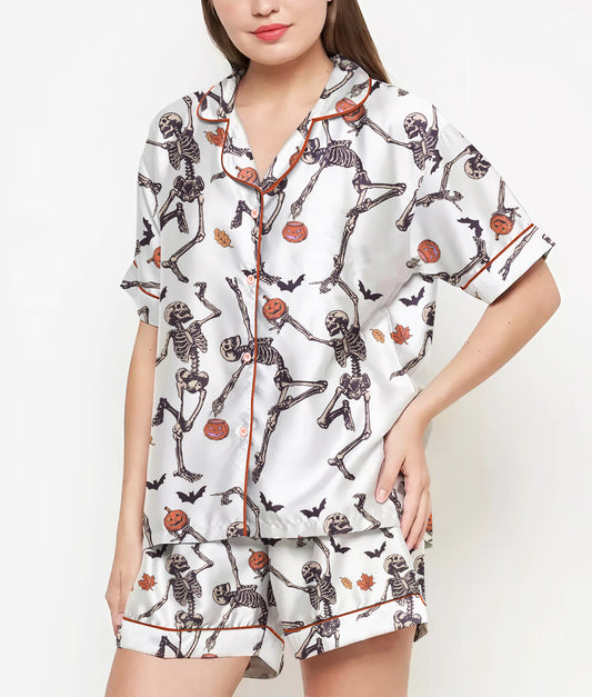 Women's Halloween Skeleton Set