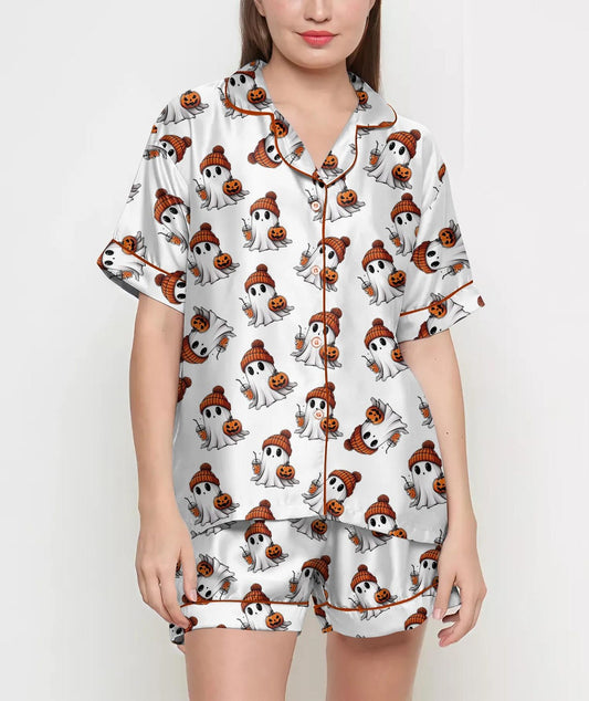 Women's Halloween Ghost Small Set