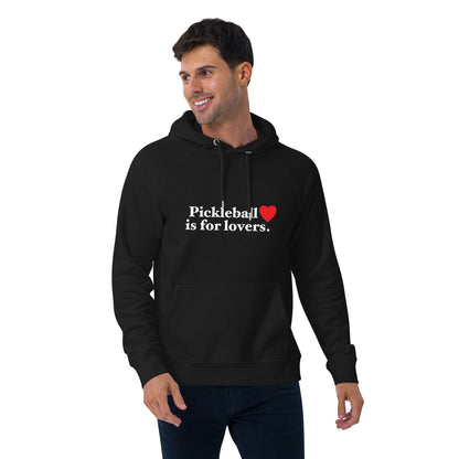 Pickleball Lovers Black Unisex eco raglan hoodie * Pickleball Gift