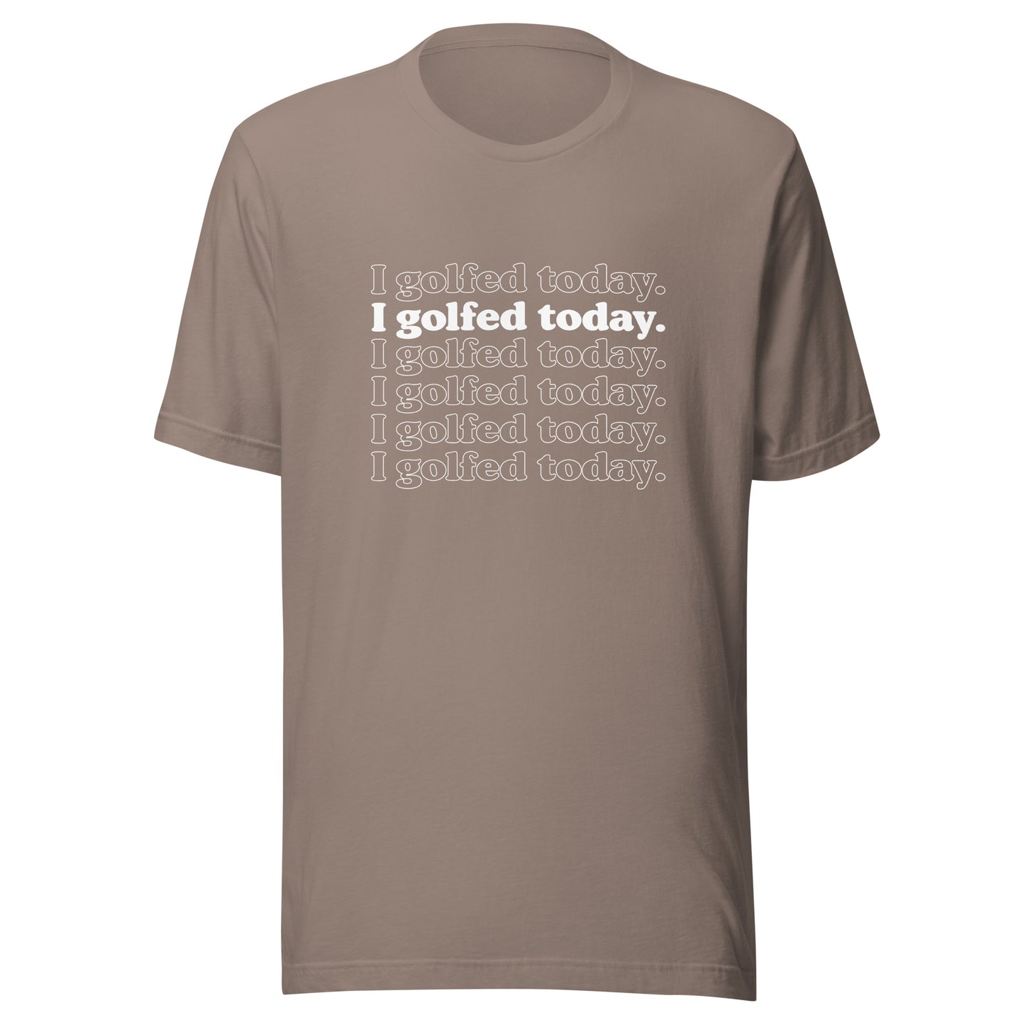 I Golfed Today Cotton Unisex t-shirt