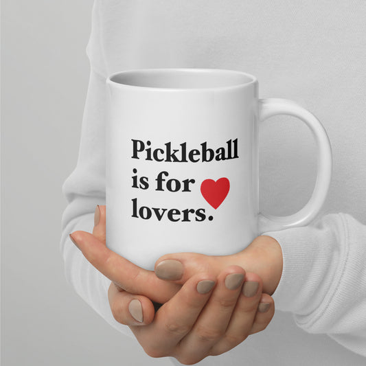 Pickleball Lovers White Glossy Mug * Gift for Picklers